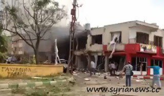 Reyhanli old woman cries at the site of explosions