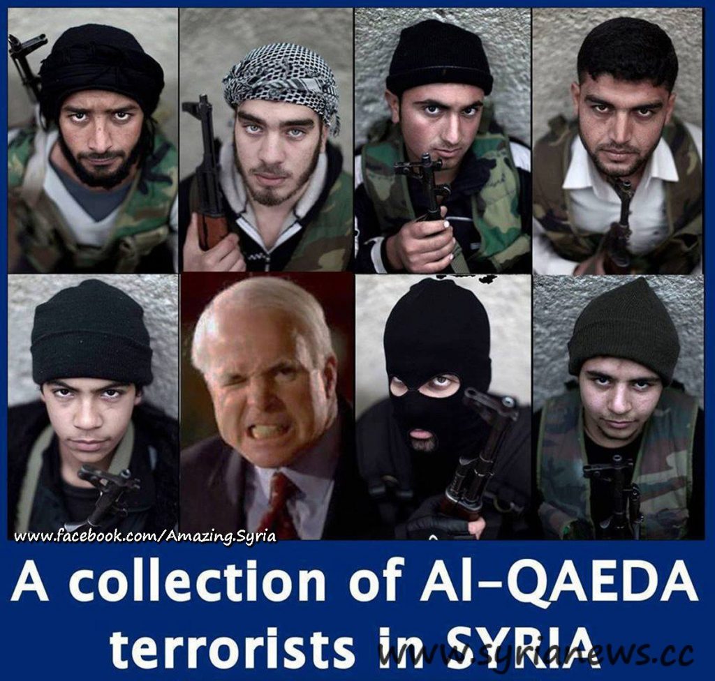 A collection of Al-Qaeda terrorists in Syria