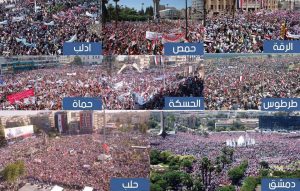 Millions of Syrians demonstrating in support of their armed forces