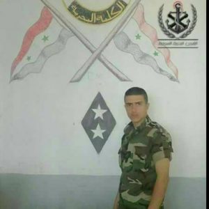 image-Ja'afar Zaid Saleh, newly graduated from Syrian Naval Forces had a few days off.
