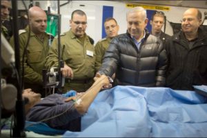 image-Netanyahu visiting terrorists given free medical care in the Syrian Golan, occupied by Israel