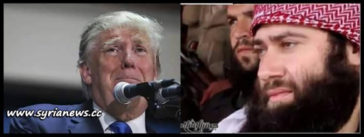image-Trump with Anti-Islamic Jaish Al-Islam Terrorists
