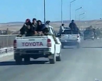 1 ziokurds leave to qara qozag in at least one toyota truck