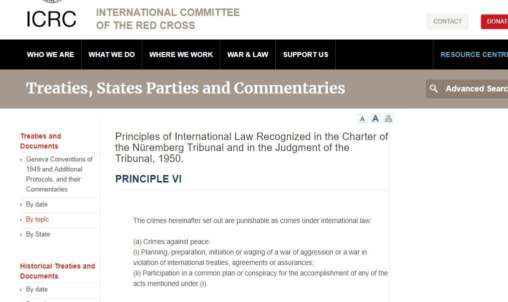 nuremberg VI crimes against peace