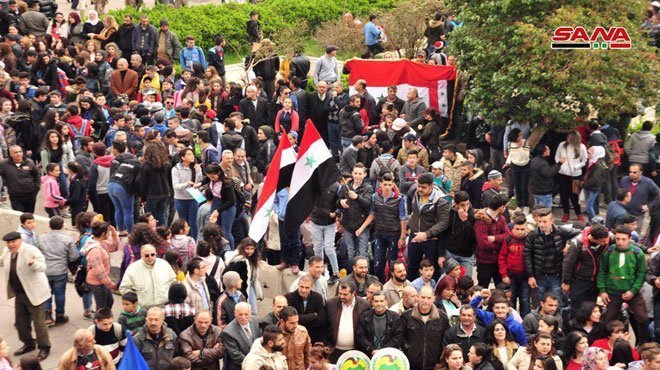Sweida protest Trump's Golan decision