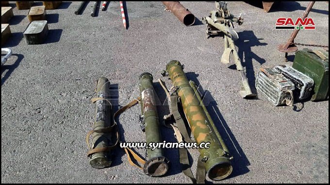 More weapons left behind by NATO terrorists in Ltamenah Hama countryside - Idlib