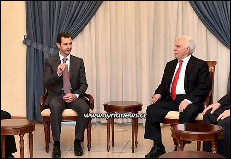 Syrian President Bashar Al-Assad Receiving a Turkish Delegation Mr. Perincek