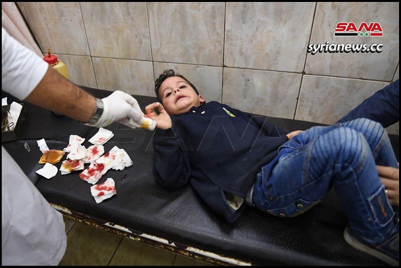 Children among the casualties of Erdogan terrorists bombing of Aleppo