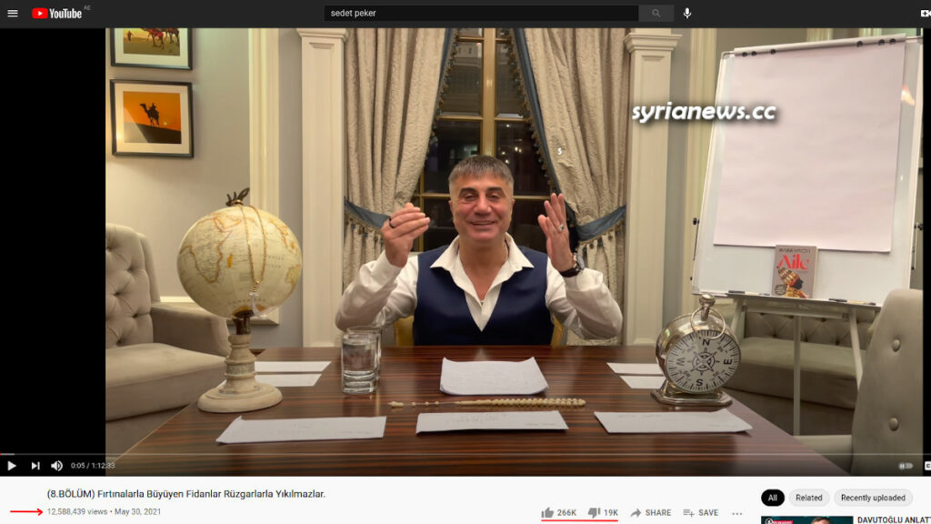 Sedat Peker Turkish Mafia Boss YouTube Views