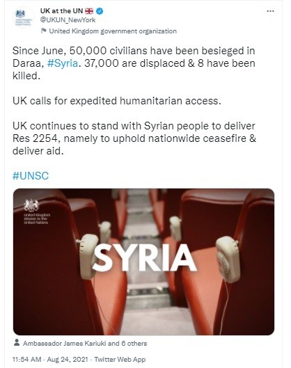 UNSC 's UK lied about Syria.