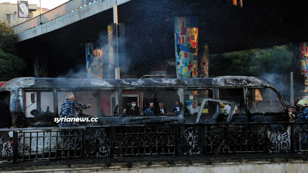 Terrorist attack targets a bus in Damascus - Syria