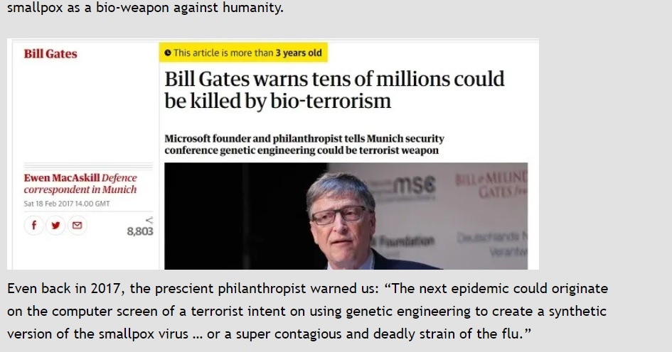 Nobody told the Aboriginal people of Australia that only Bill Gates can speak of bioweapons.