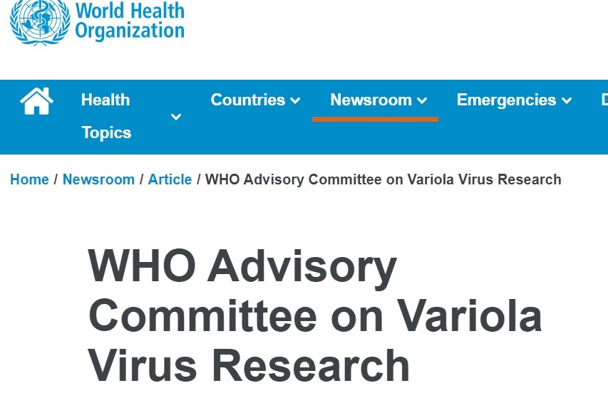 The official name of WHO's smallpox advisory committee.
