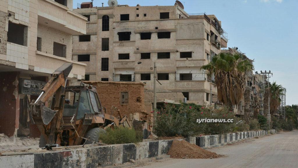 Darayya Damascus Countryside rehabilitated by the Syrian state داريا في ريف دمشق يتم ازالة الأنقاض وإعادة تأهيلها