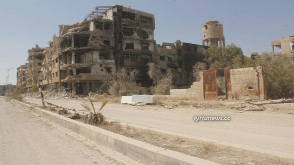 Darayya Damascus Countryside visited by US-sponsored moderate rebels داريا في ريف دمشق قام ثوار الناتو بتدميرها