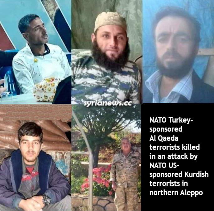 NATO fratricide - Turkey-sponsored Al Qaeda Division 50 in Northern Syria - killed by US-sponsored Kurdish terrorists
