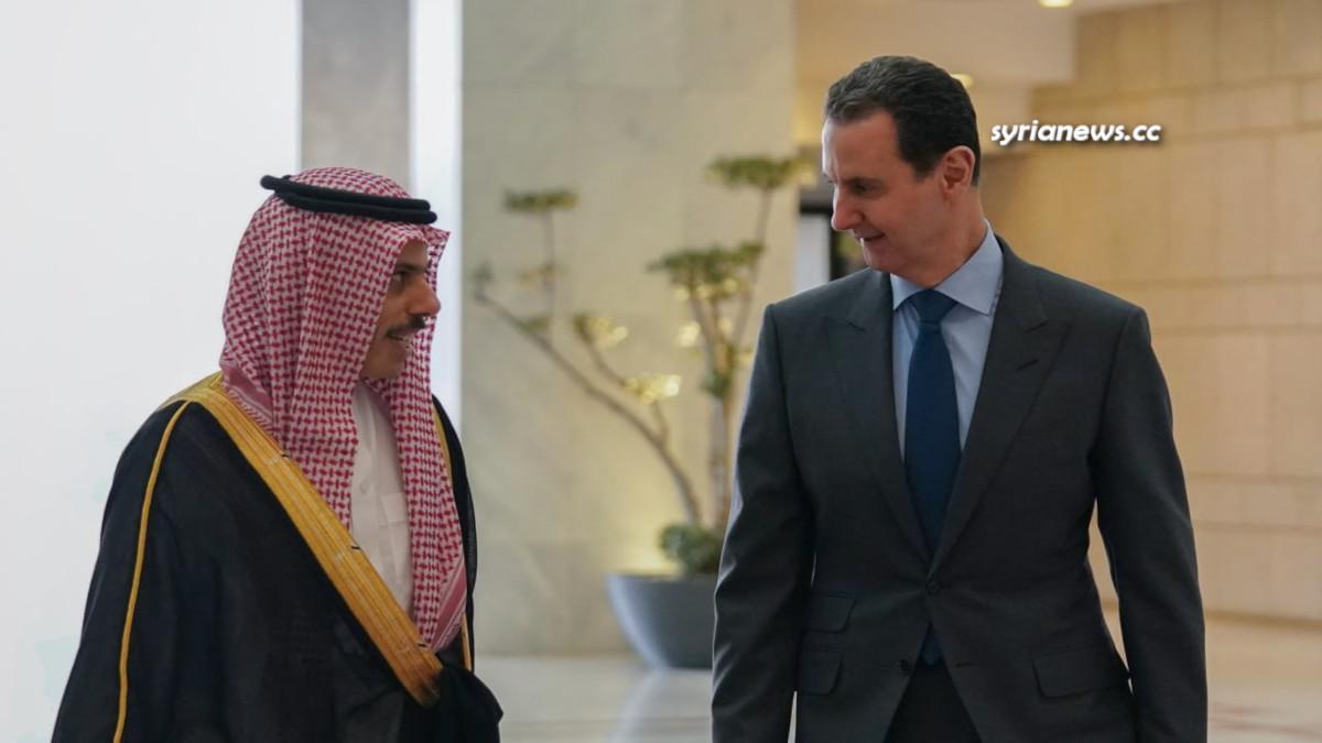 Syrian President Bashar Assad receives Saudi foreign minister