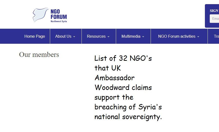 A partial list of the ''32'' NGO's.