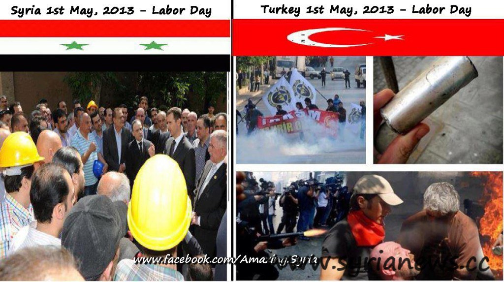 Turkish Prime Minister unleash his thugs against workers on May Day