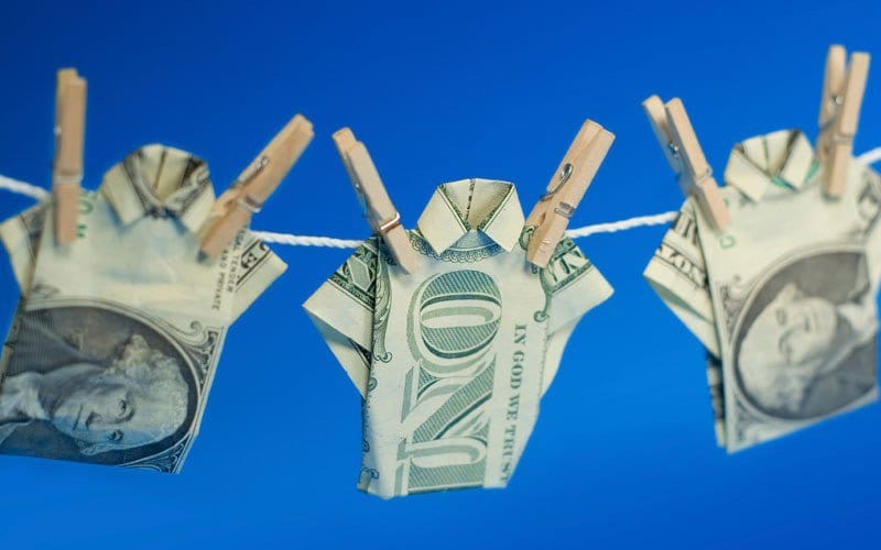 laundering money