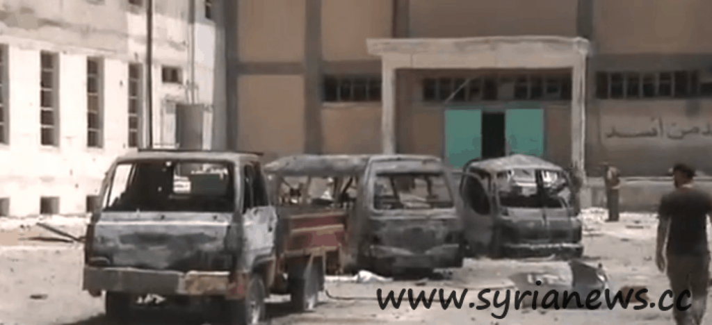 Destructions in al-Matahin, Damascus countryside.