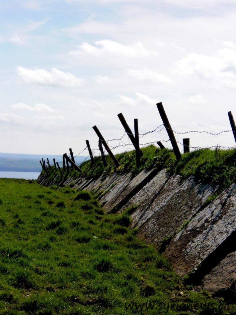 Ireland, Galway, Cliffs, Fence