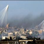 Phosphorus bombs on Gaza.