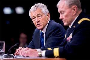 Defense Secretary Chuck Hagel and Chairman Joint Chiefs of Staff General Martin E. Dempsey