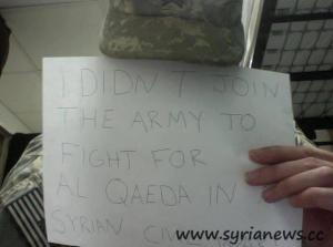 US Soldier rejects to fight in Syria for al-Qaeda.