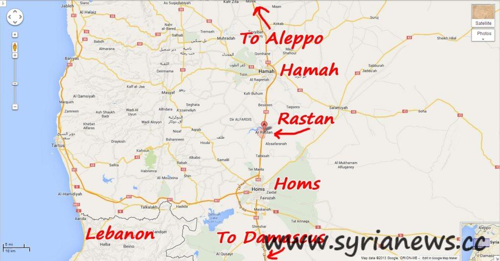 Rastan city in Homs countryside