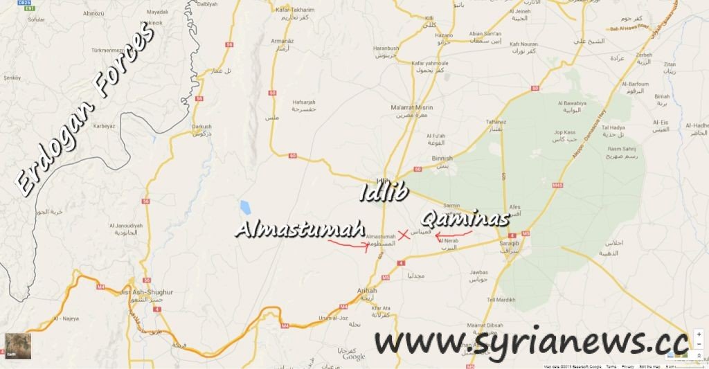 Qaminas and Almastumah in Idlib countryside