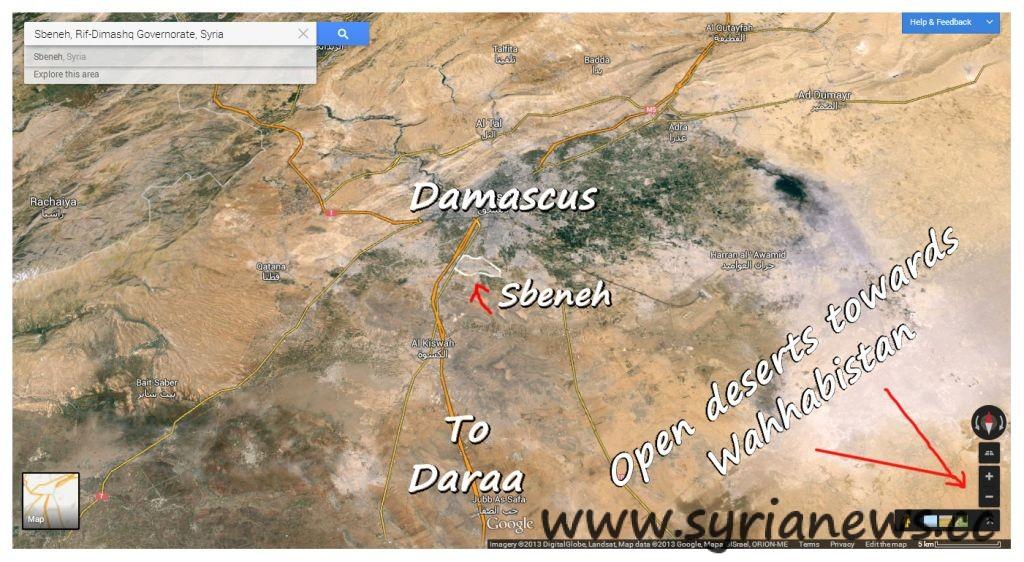 SAA Liberates Sbeneh South of Damascus