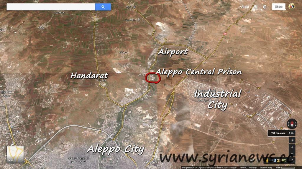 Map of Aleppo Central Prison