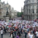 thousands march news stays silent