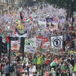 thousands march news stays silent