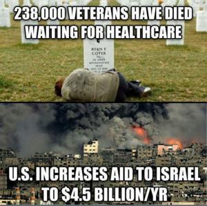 US Aid to Israel vs US Veterans