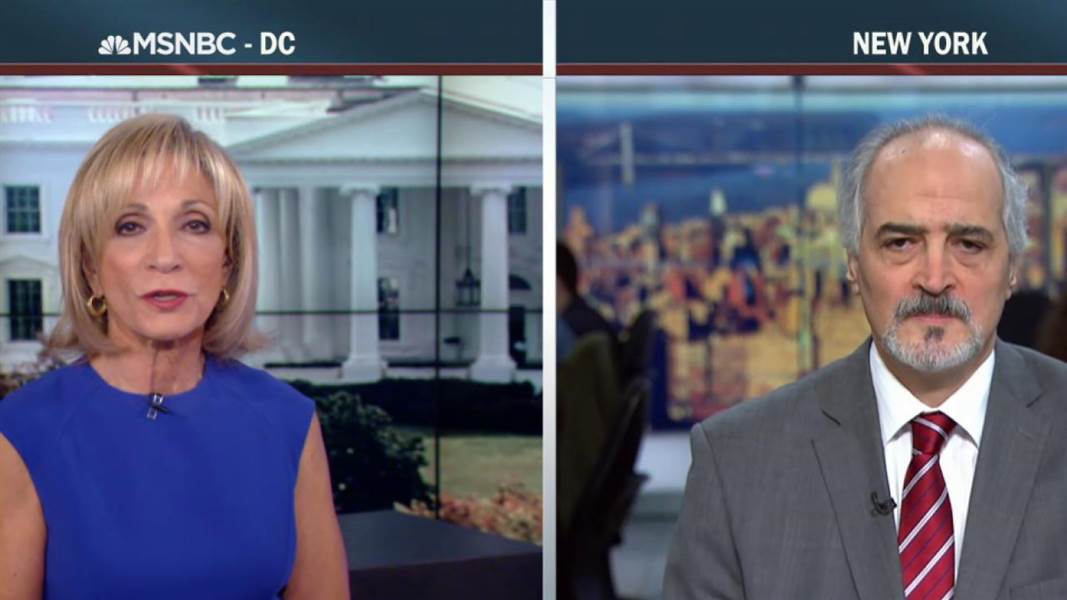 Dr. Bashar Jaafari spoon-feeding logic to the viewers of MSNBC
