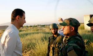 Syrian President Dr. Bashar Assad Visiting SAA Troops on Frontline