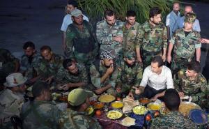 Syrian President Dr. Bashar Assad Visiting SAA Troops on Frontline