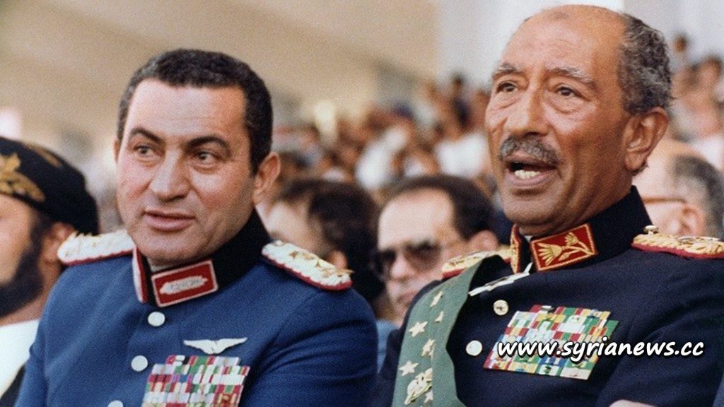 image-Egyptian Traitors Husni Mubarak and Anwar Sadat