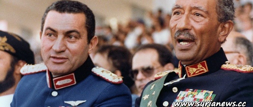 image-Egyptian Traitors Husni Mubarak and Anwar Sadat