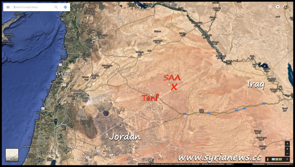 Syrian Arab Army SAA Arrives at Iraqi Borders Northeast of Tanf
