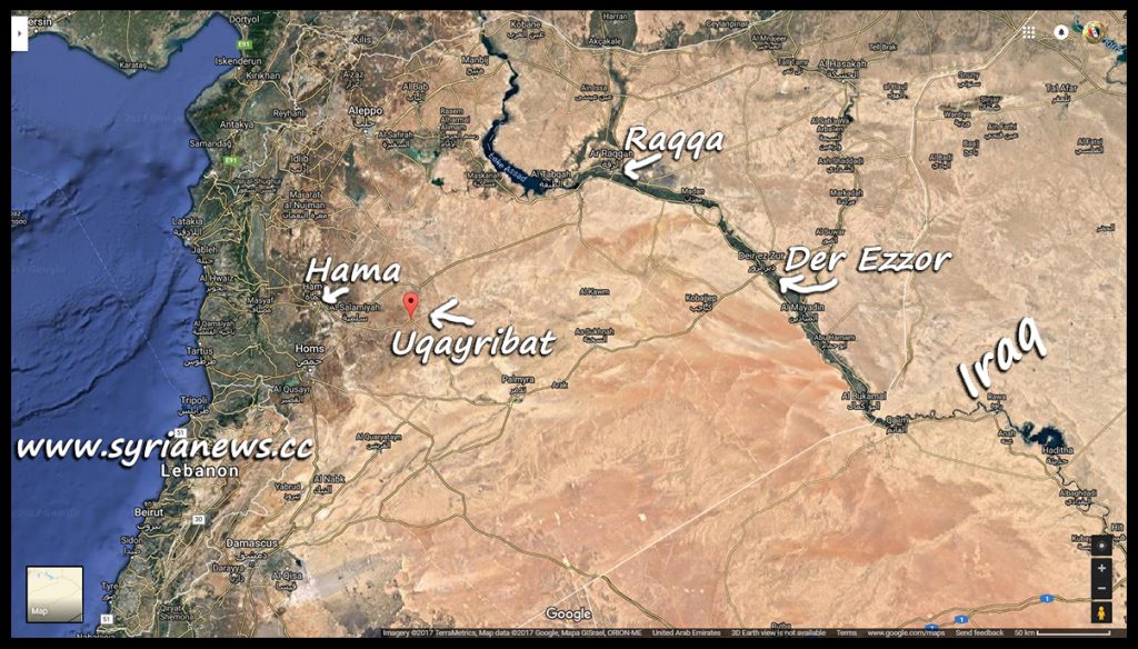 image-map of Uqayribat - Hama Eastern Countryside