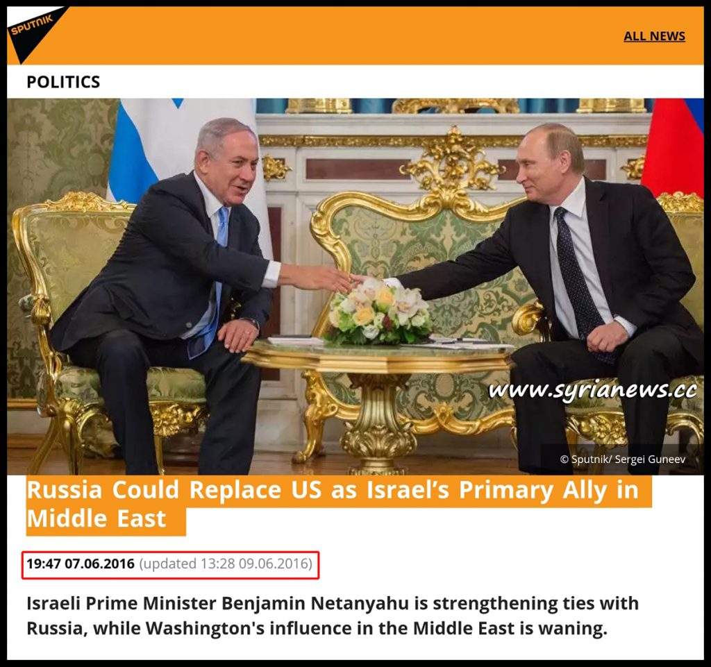 image-israel putin Russia to replace US as Israel's main ally in the Middle East