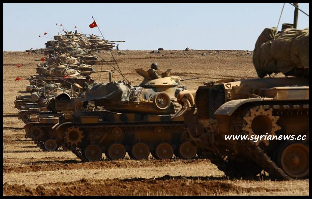 image-A group of tanks from Turkish Erdogan Forces
