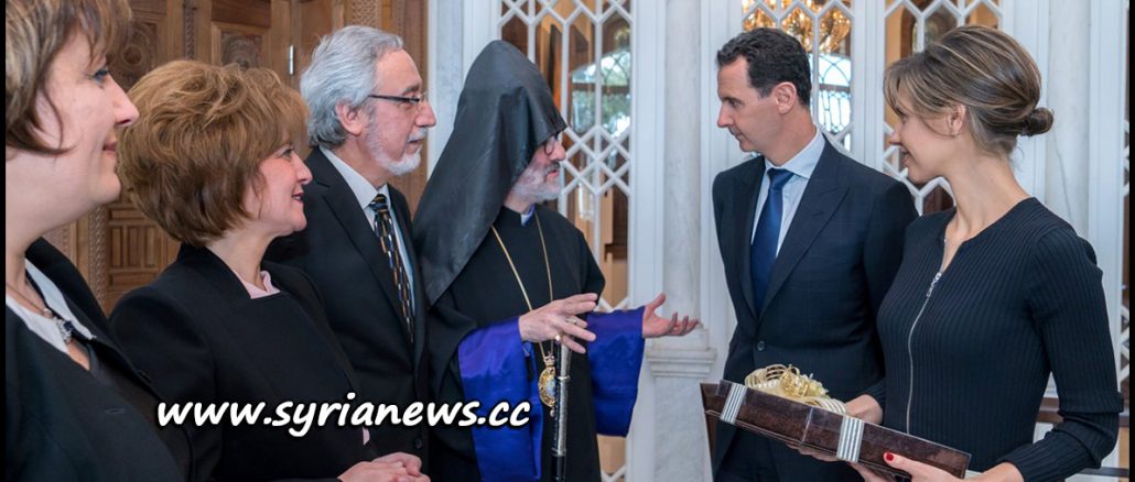 image-Assad and First Lady Receive Aleppo Armenian Community Group