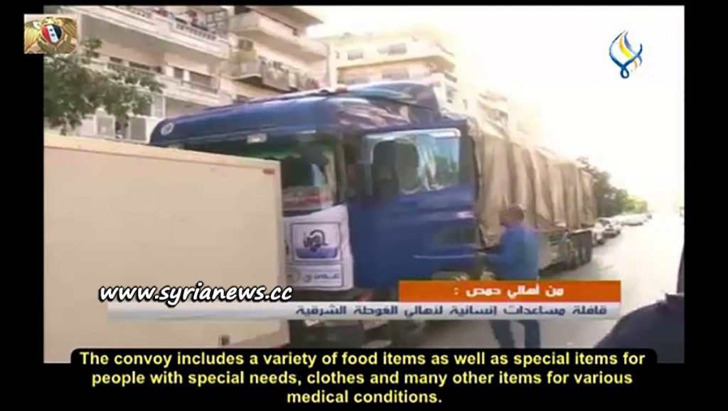 image-Homs Sends Humanitarian Aid to East Ghouta