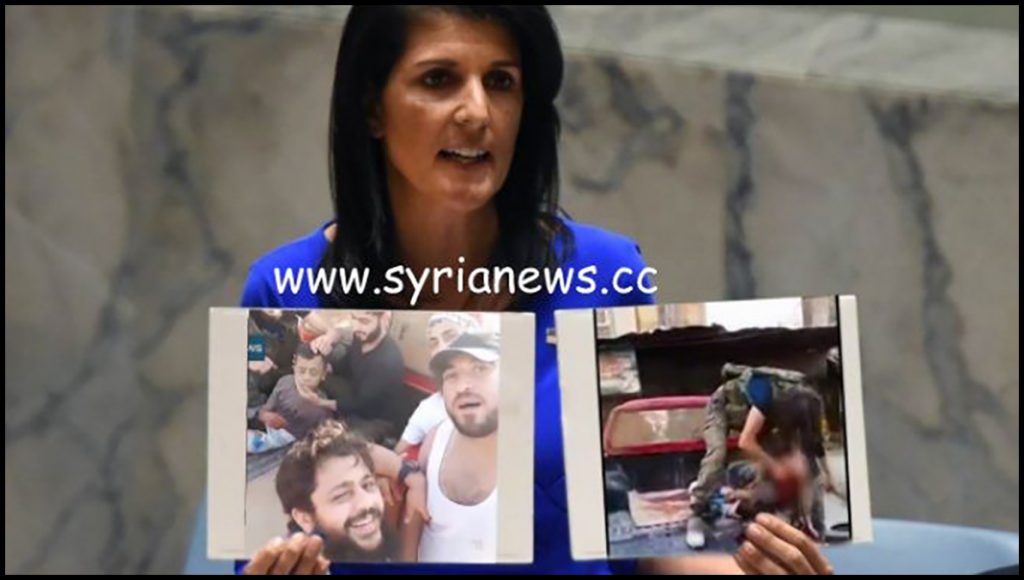 image-Trump Regime Ambassador to the UN Nikki Haley - False Flag