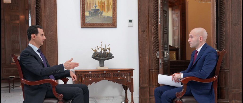 Syria President Dr. Bashar al-Assad Interview with RT
