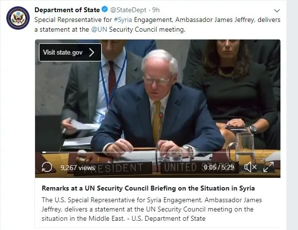 Jeffrey did emit a perfunctory condolence remark to Russia.